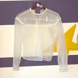 Womens vintage 34 lace top